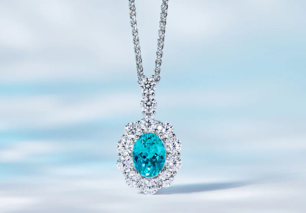 Azure Elegance: The Paraiba-Hued Cultivated Gemstone Gold-Plated Silver Jewelry Set