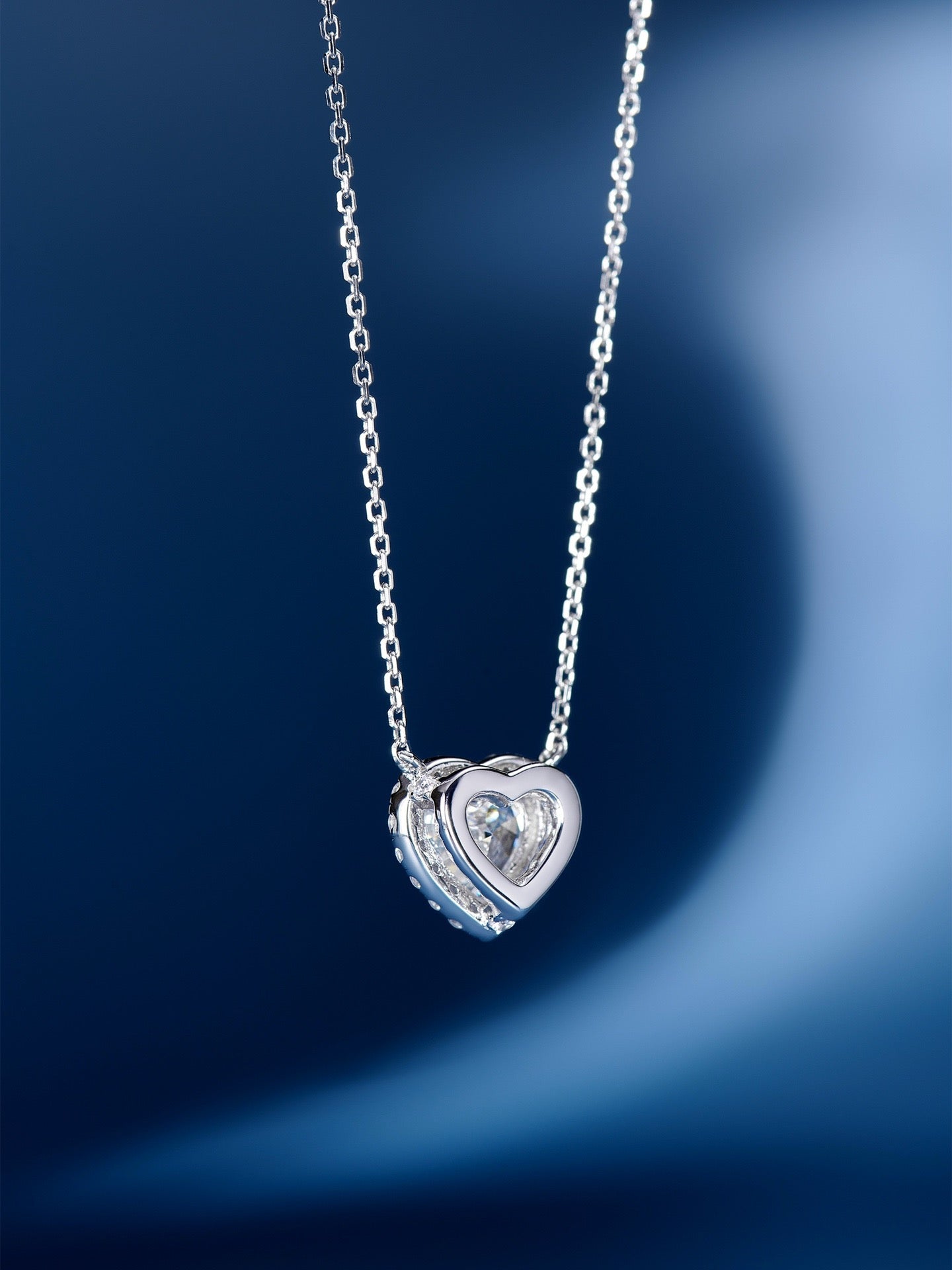 Celebrate Love with Our 2CT Heart Cut Diamond Necklace