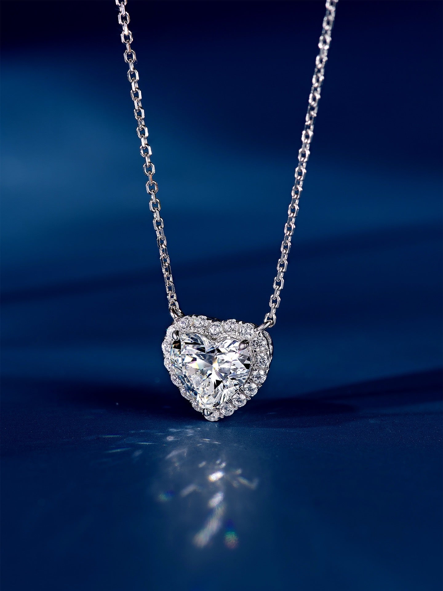 Celebrate Love with Our 2CT Heart Cut Diamond Necklace