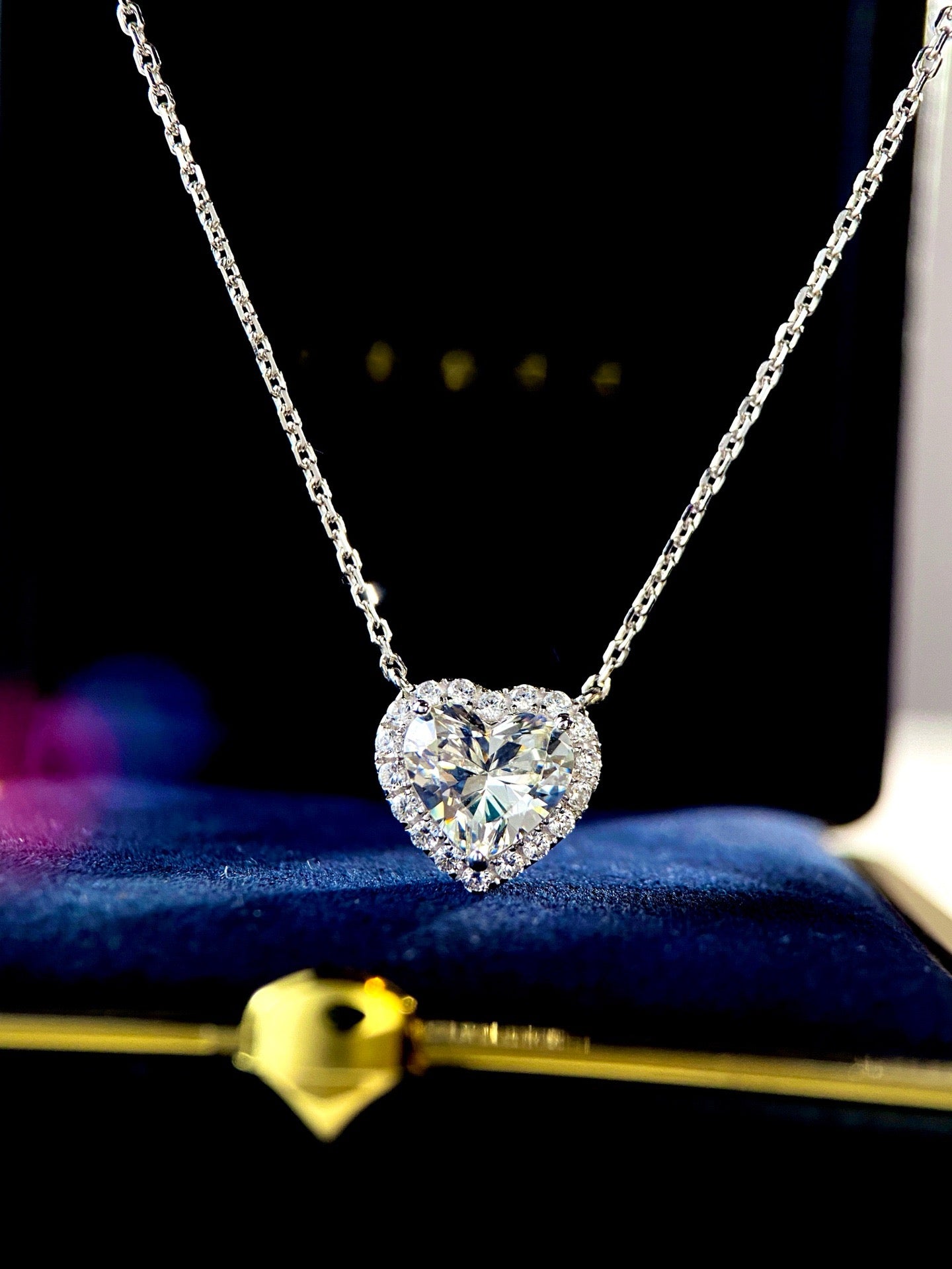 Celebrate Love with Our 2CT Heart Cut Diamond Necklace